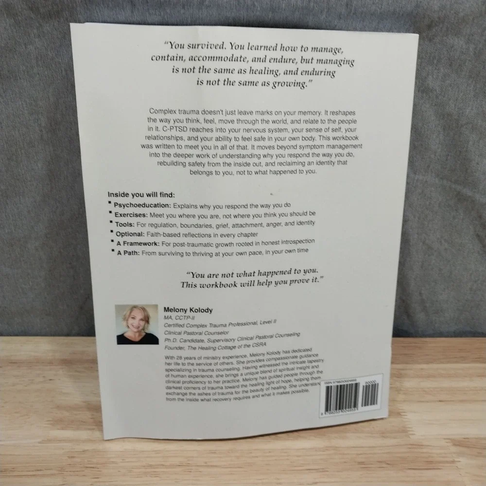 PTSD I'm Not What Happened to Me C-PTSD Melony Kolody Workbook